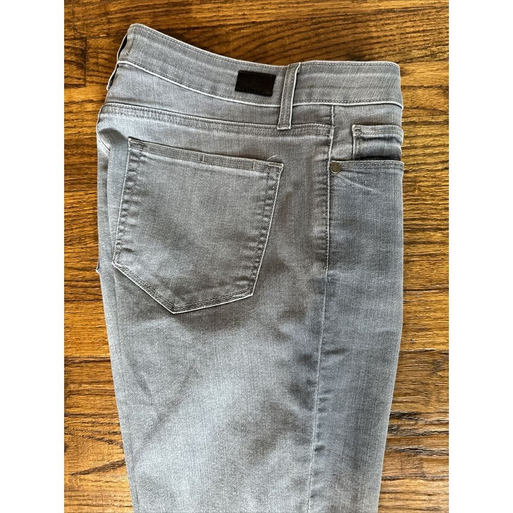 Paige Jeans Women W30X29‎ Gray Denim Skyline Ankle Peg Stretch Mid-Rise Pants - Picture 6 of 14